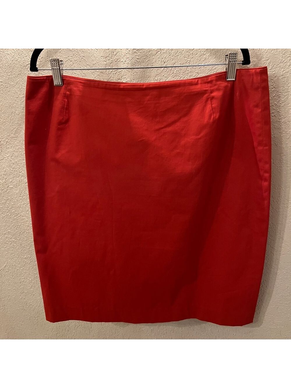 Lafayette 148 New York Vibrant Red Pencil Skirt